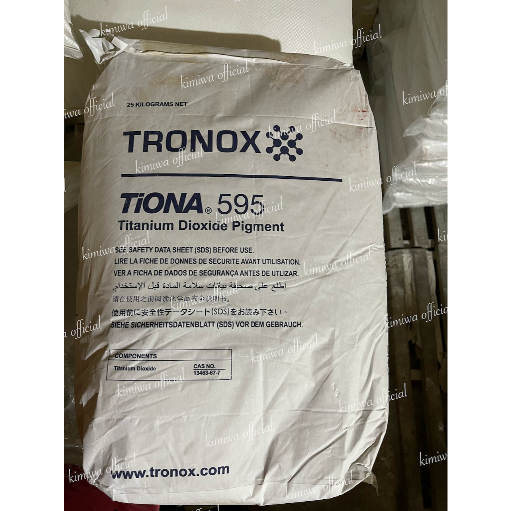 

Titanium Dioxide Tiona 595 / Titan Tiona / Pemutih - 1 Zak 25 Kg (ORIGINAL)