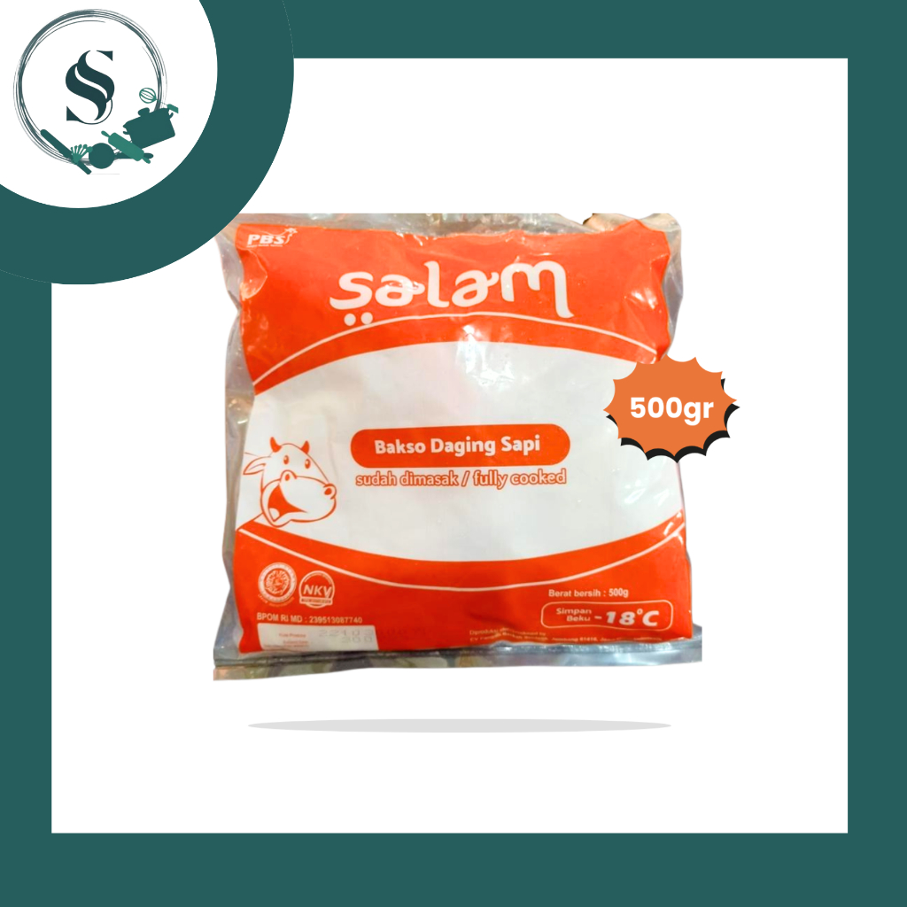 

SALAM BAKSO DAGING SAPI 500GR | SALAM BASO SAPI FROZEN FOOD BEKU 500 GR