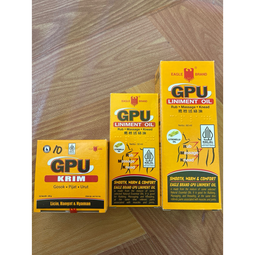 GPU / Minyak Urut GPU / GPU Krim