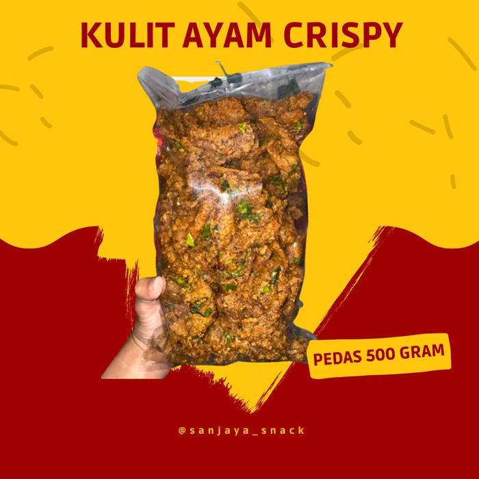 

KULIT AYAM CRISPY BUMBU PEDAS 1 KG - CEMILAN SNACKS PEDAS ASIN FOOD KERIPIK KRIPIK