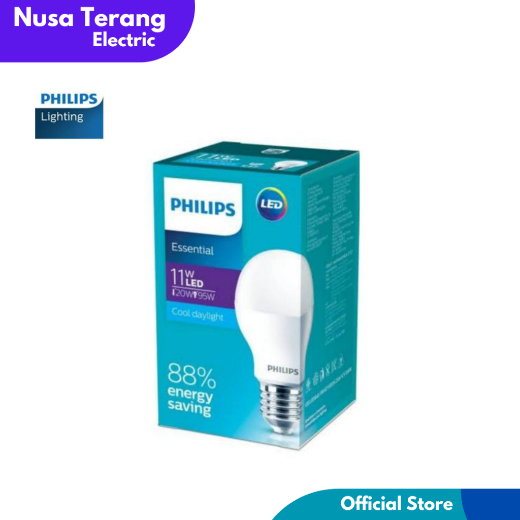 Lampu Philips Essential LED 11W E27 - Lampu Essetial LED Philips
