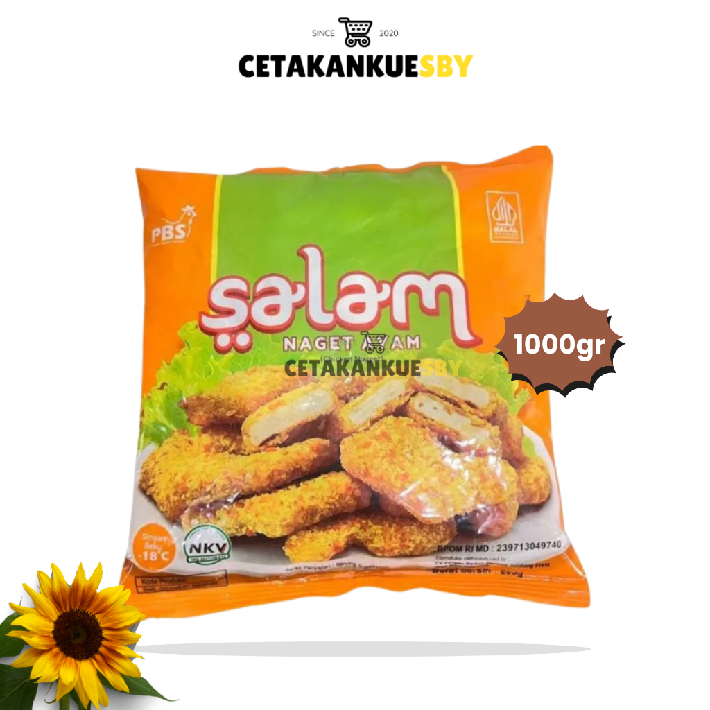 

SALAM CHICKEN NUGGET NUGET NAGET AYAM FROZEN FOOD 1000GR