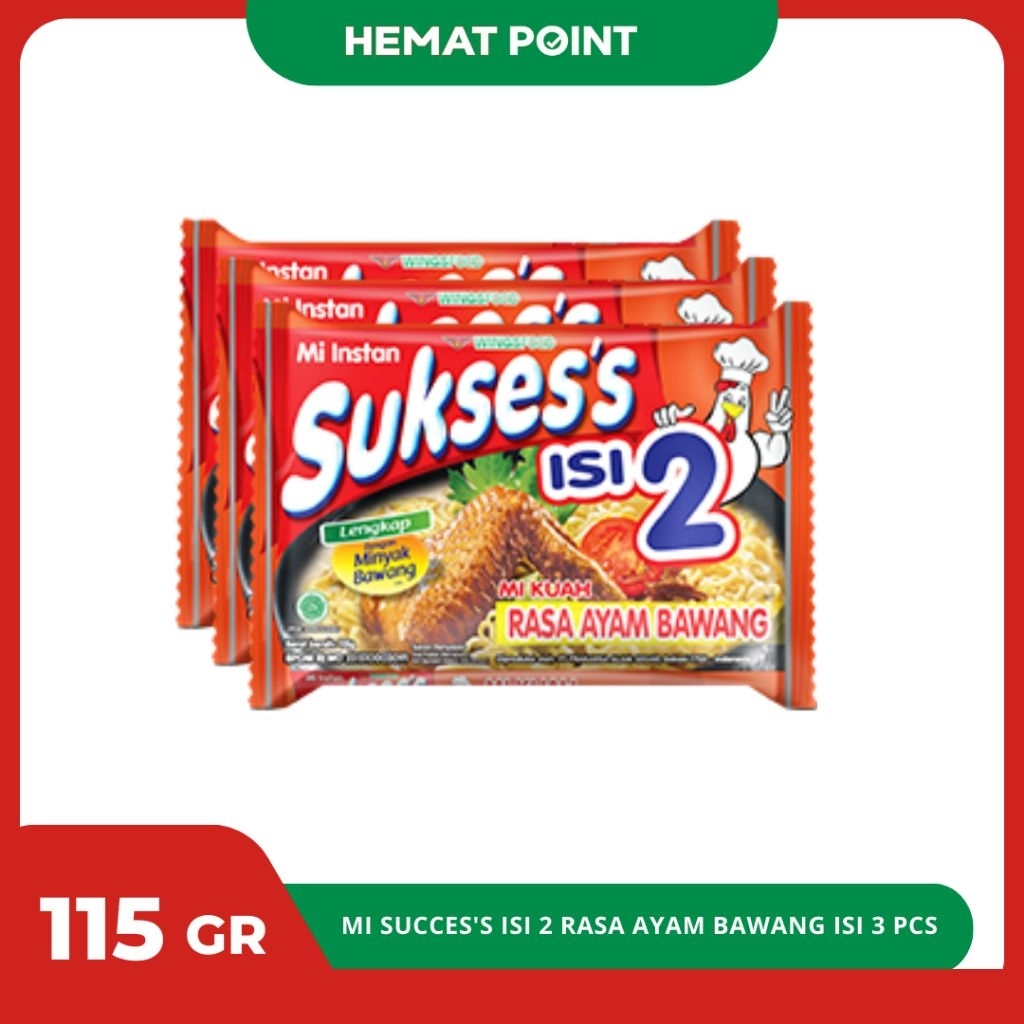 

Paket Hemat Isi 3 Pcs - Mi Instan Sukses's Isi 2 Rasa Ayam Bawang