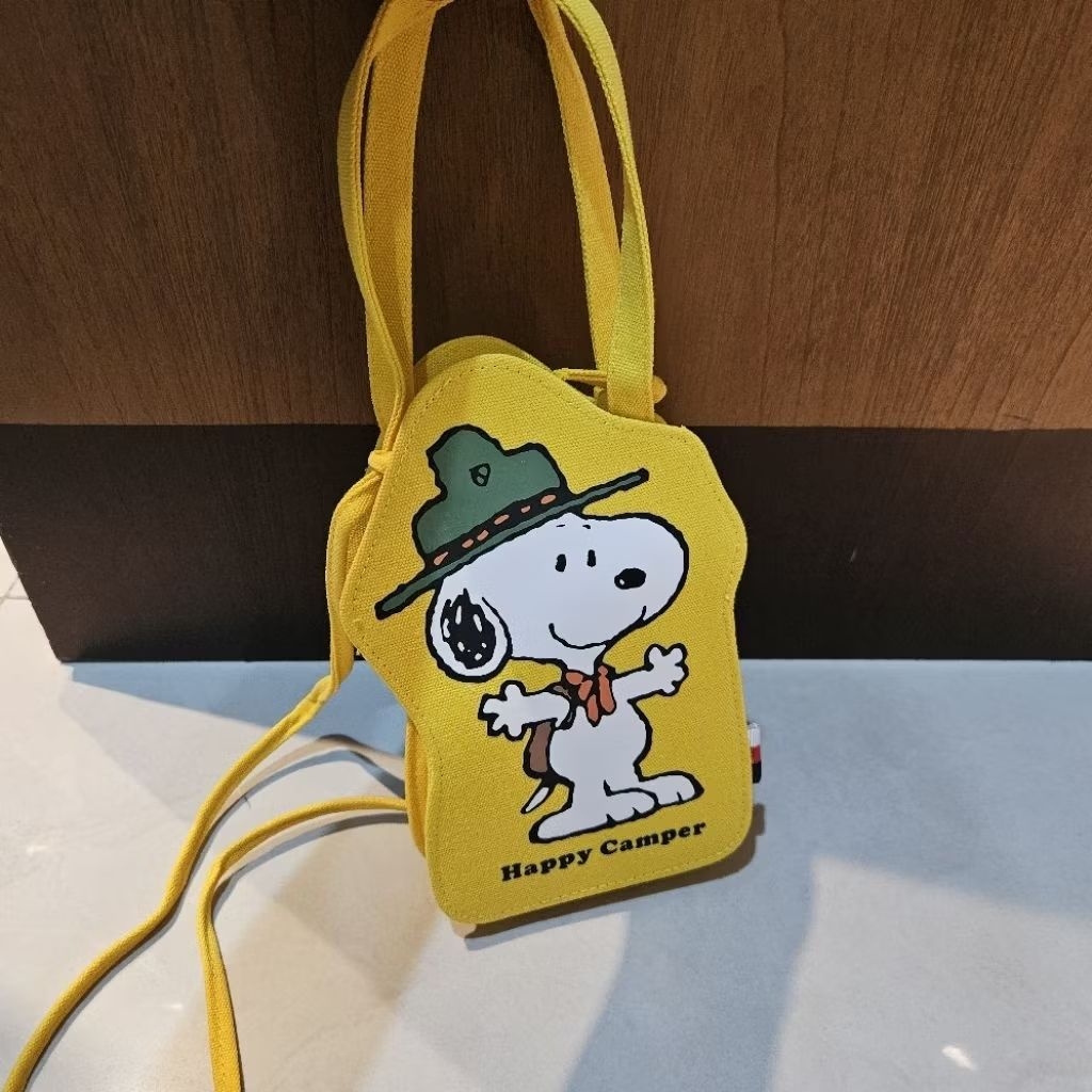 Snoopy Peanuts Tas botol minum / tumbler bag Snoopy Peanuts Ready New