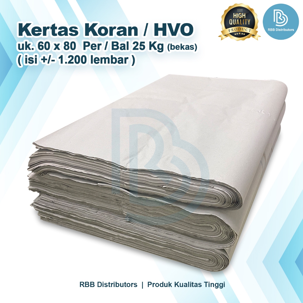 

Kertas HVO Kertas Koran 60 cm x 80 cm 25 Kg Isi 1700 LEMBAR