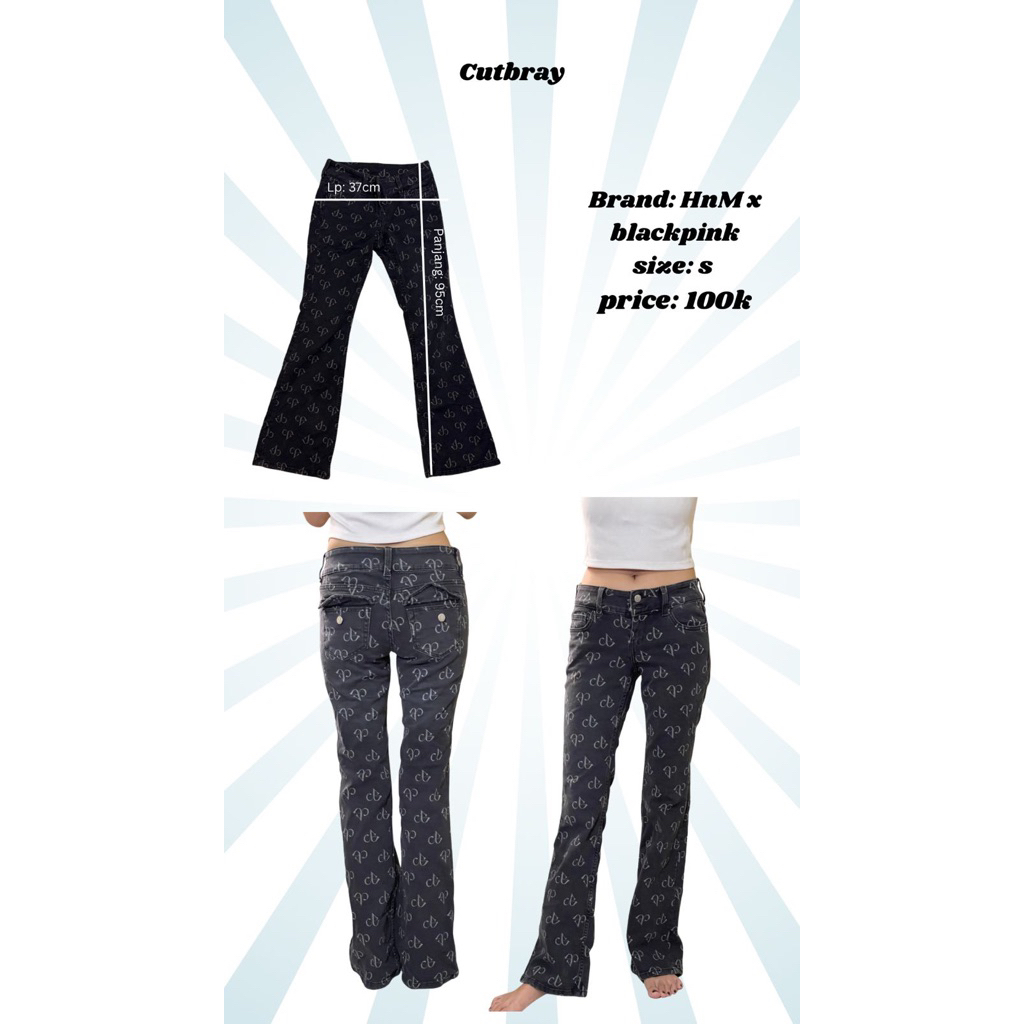 jeans cutbray HnM x blackpink