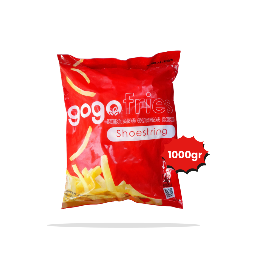 

GOGO FRENCH FRIES KENTANG GORENG SHOESTRING 1KG