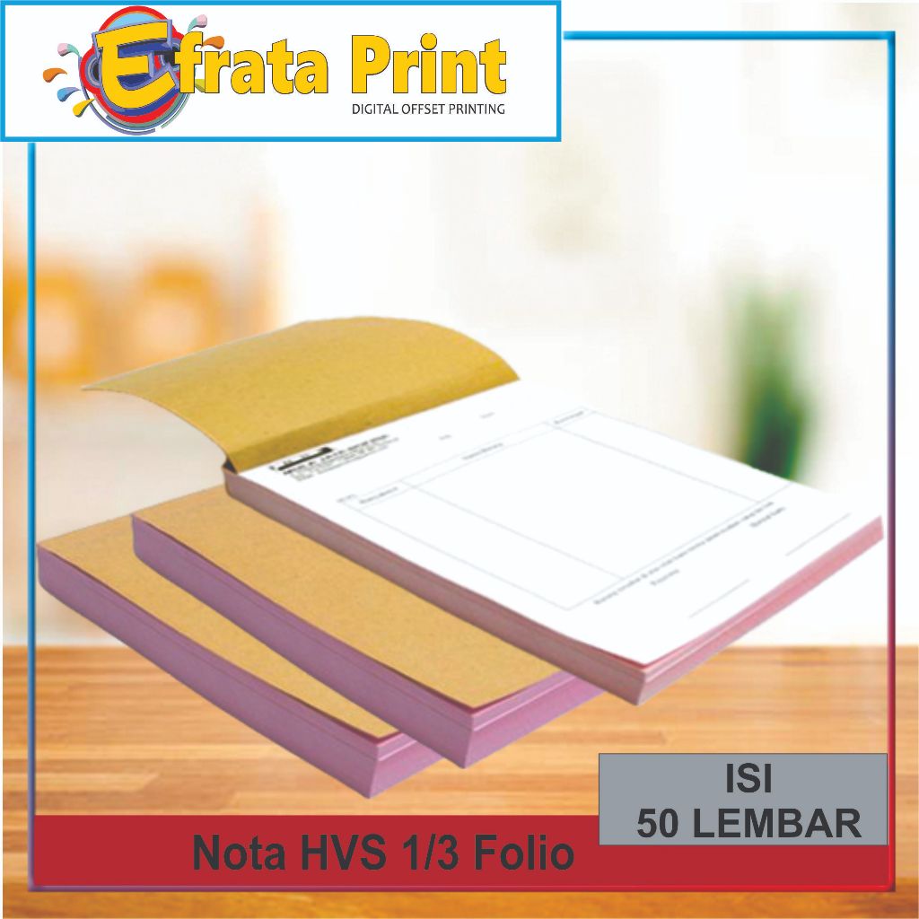 

Nota custom Full color 1/3 F4 free design