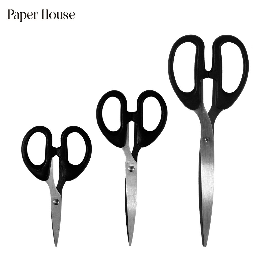 

Gunting Stainless Steel Gagang Hitam Kecil/Sedang/Besar - Paper House