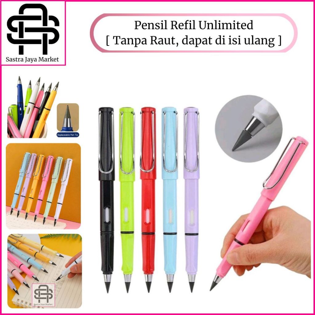

Pensil Unlimited Refill Tanpa Raut Untuk Gambar Tulis Menulis - ATK Pensil Sekolah