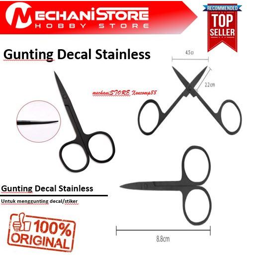 

Gunting decal gundam stiker Kecil Mini Kertas Prakarya Besi Stainless Steel Ujung Melengkung Lancip Tajam Hitam TRIM Nail