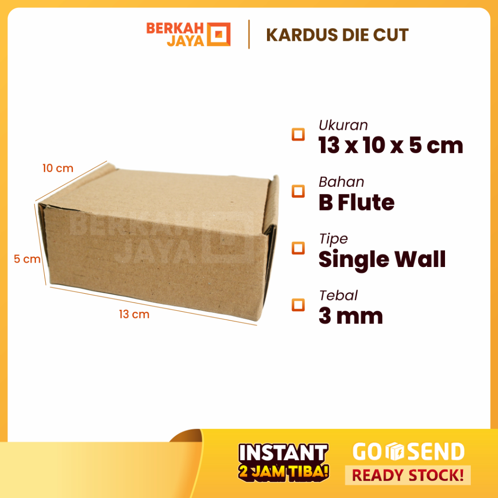 

(HARGA SPESIAL) BOX KARDUS 13x10x5 cm DUS PACKING 13 x 10 x 5 cm DIE CUT PIZZA