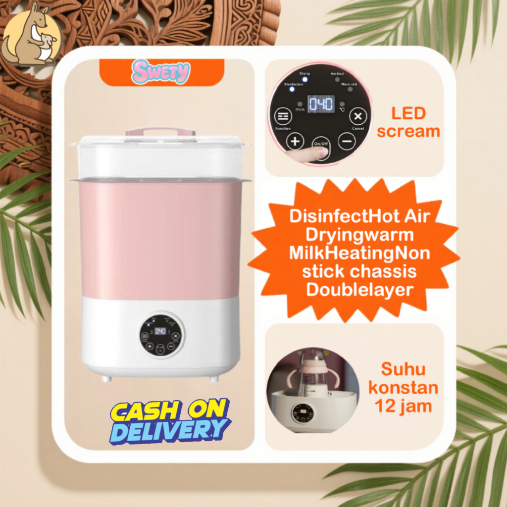 Swety Sterilizer Botol Bayi Alat Steril Botol Susu Bayi Penghangat Botol Steril Bayi
