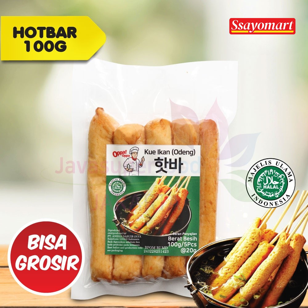 

Oppa Hotbar Odeng Jajan asli Korea 100g / Odeng Tusuk / Odeng Panjang