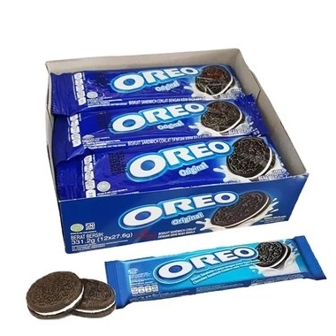 

Biskuit Oreo Kemasan Box Sachet Isi 12 Snack Grosir Vanila Strawberry Cokelat