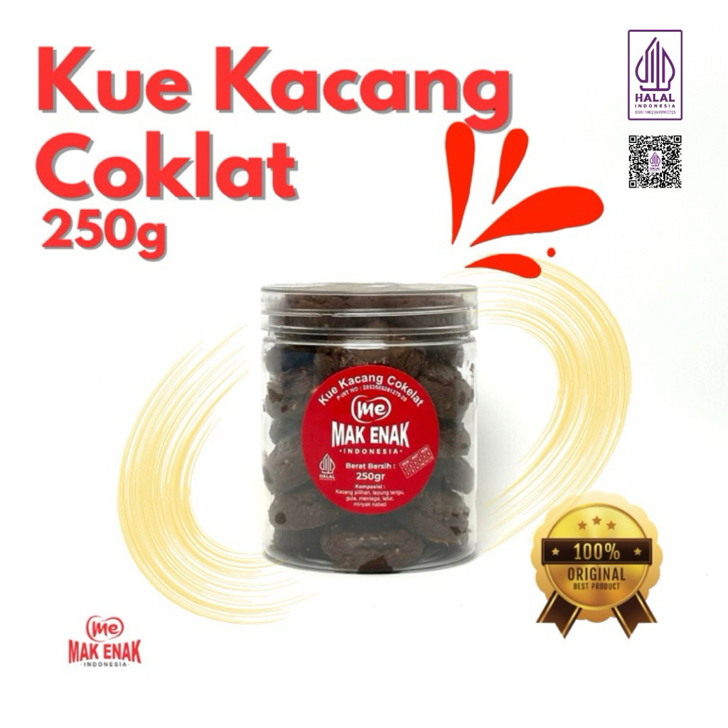 

KUE KACANG COKLAT 250 GRAM | MAK ENAK INDONESIA
