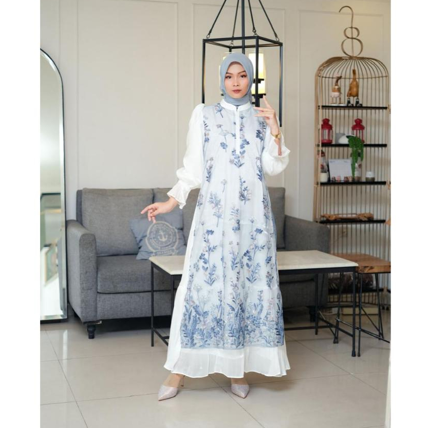 Kamilah wear -ODELIA - Dress Kondangan Wanita Mewah Tille Premium simple tapi elegan