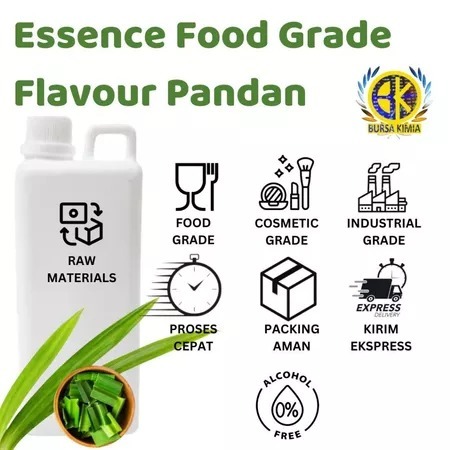 

Flavor Liquid Food Grade Aroma Pandan 250gr / Penambh Aroma Makanan Minuman Pandan Food Grade
