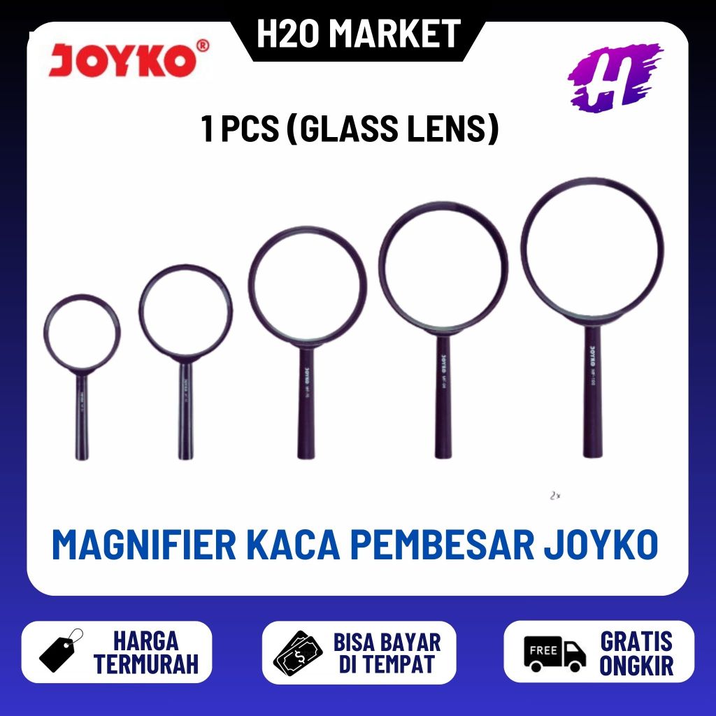 

❤️H2O❤️ GLASS LENS / MAGNIFIER / KACA PEMBESAR MEREK JOYKO MF-50 / MF-60 / MF-75 / MF-90 / MF-100