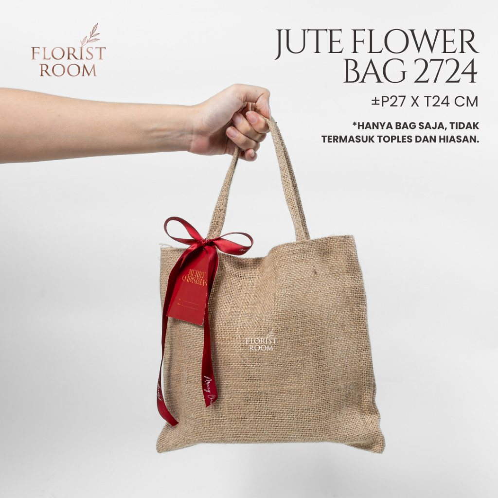 

1 Pc Jute Flower Bag 2724 - Tas Hampers