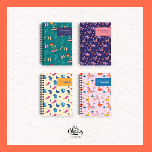 

INA CREATIVE Notebook spiral A5 Hardcover Animal