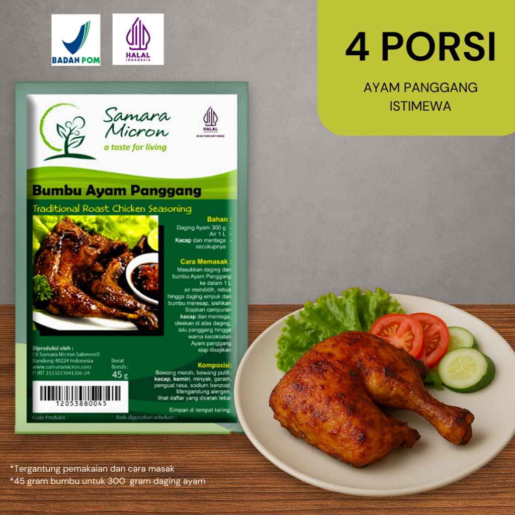 

Bumbu Ayam Panggang Instan Samara Micron – Rempah Nusantara Halal