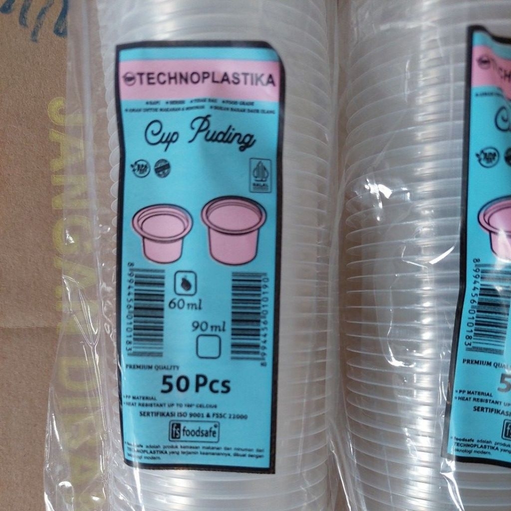 CUP PUDING 60 ML | CUP PUDING 50 PCS