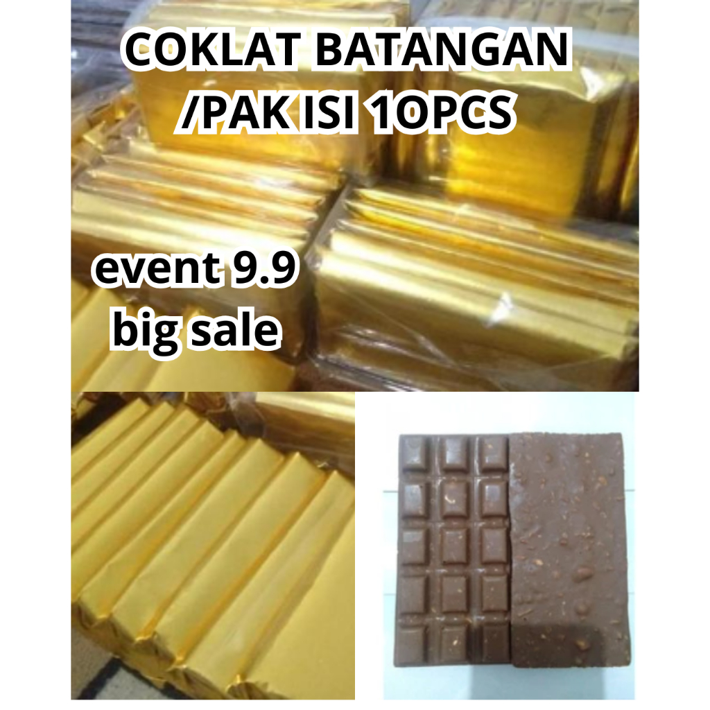 

coklat silverqueen batangan isi 10pcs berat 100gram/ pcs cokelat kiloan mix milk delfi isi kacang mede