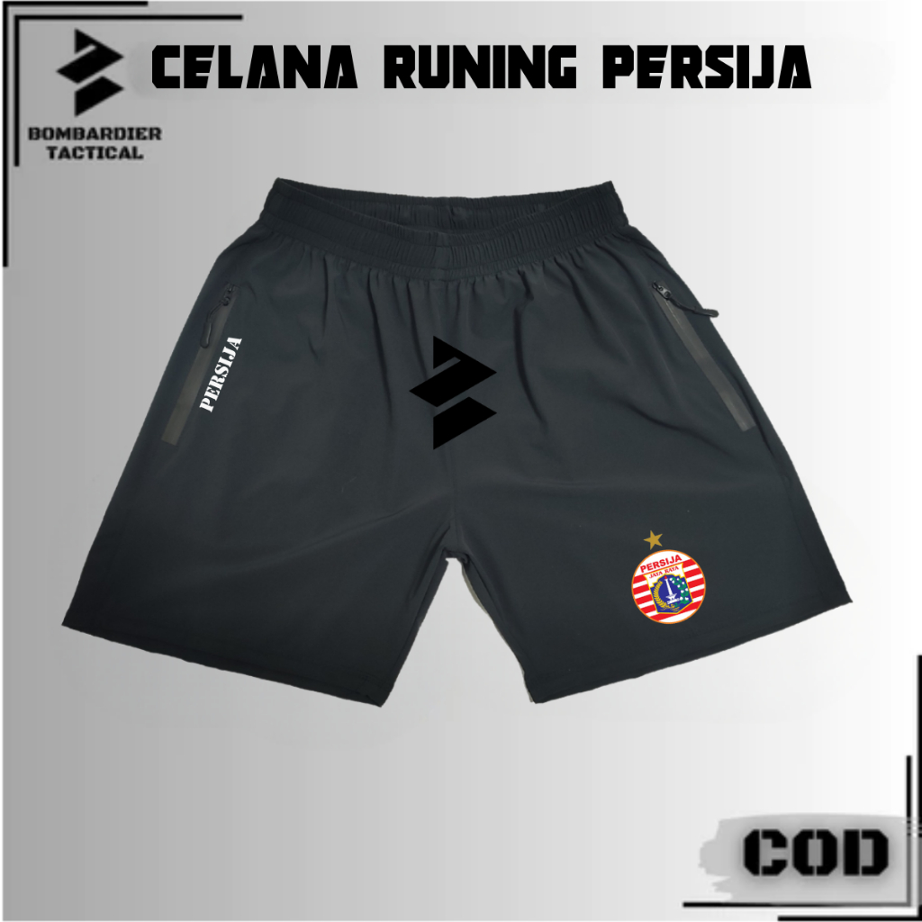 Celana Running Pria PERSIJA - Anti Berbulu, Logo PERSIJA jakarta