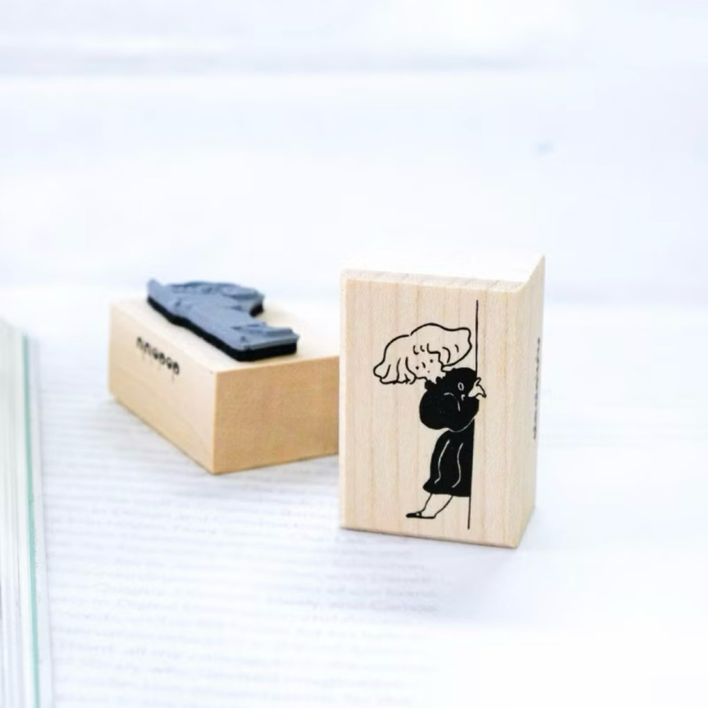 

Dodolulu Rubber Stamp - Cache-cache / bon appetit journaling journal decoration planner deco scrapbook art supplies craft