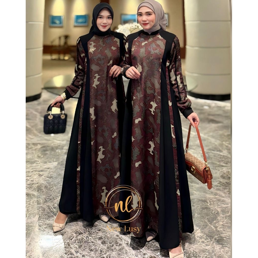 Abaya maryam   by new lusy gamis terbaru cod new lusy gamis viral berukat