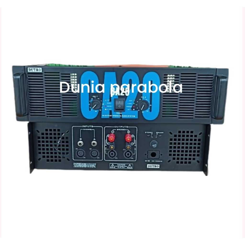 Box CA20 fullset box power amplifier ful set + panel belakang bahan full besi box power CA 20