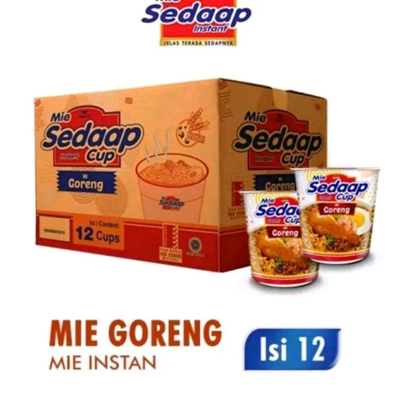 

SEDAAP CUP RASA GORENG ORIGINAL 1 DUS 12 PCS