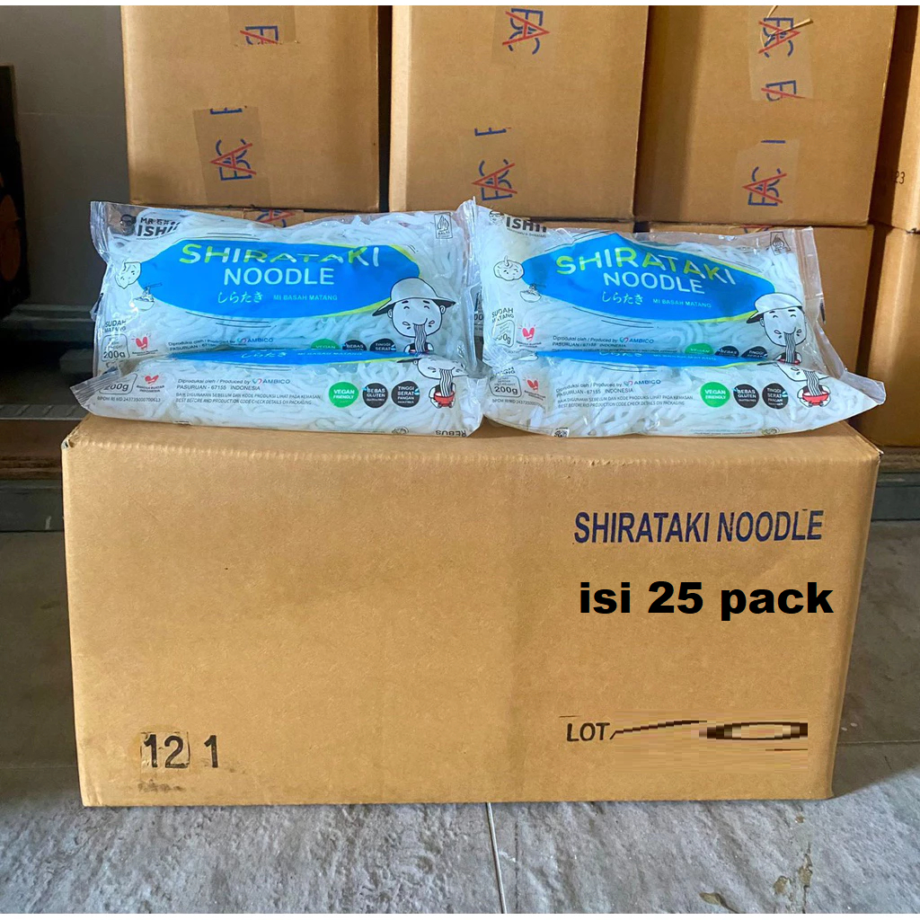 

MIE SHIRATAKI BASAH /WET SHIRATAKI NOODLE 200 g 1dus (25pc)