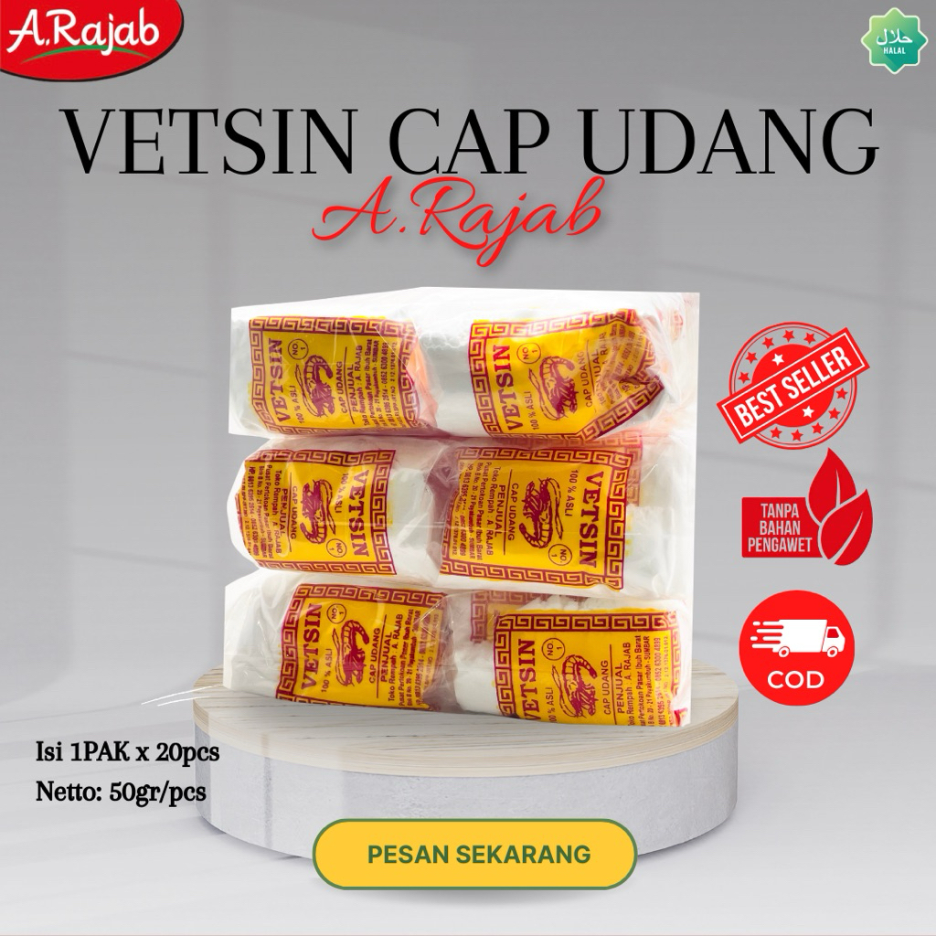 

VETSIN CAP UDANG 1 PAK