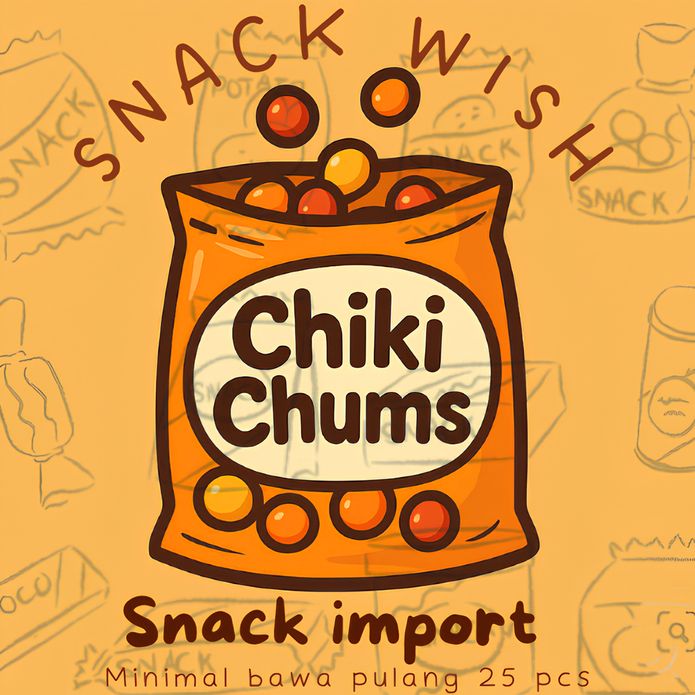 

CHIKI CHUMS SNACK WISH 10 POUCH ( 6 warna )