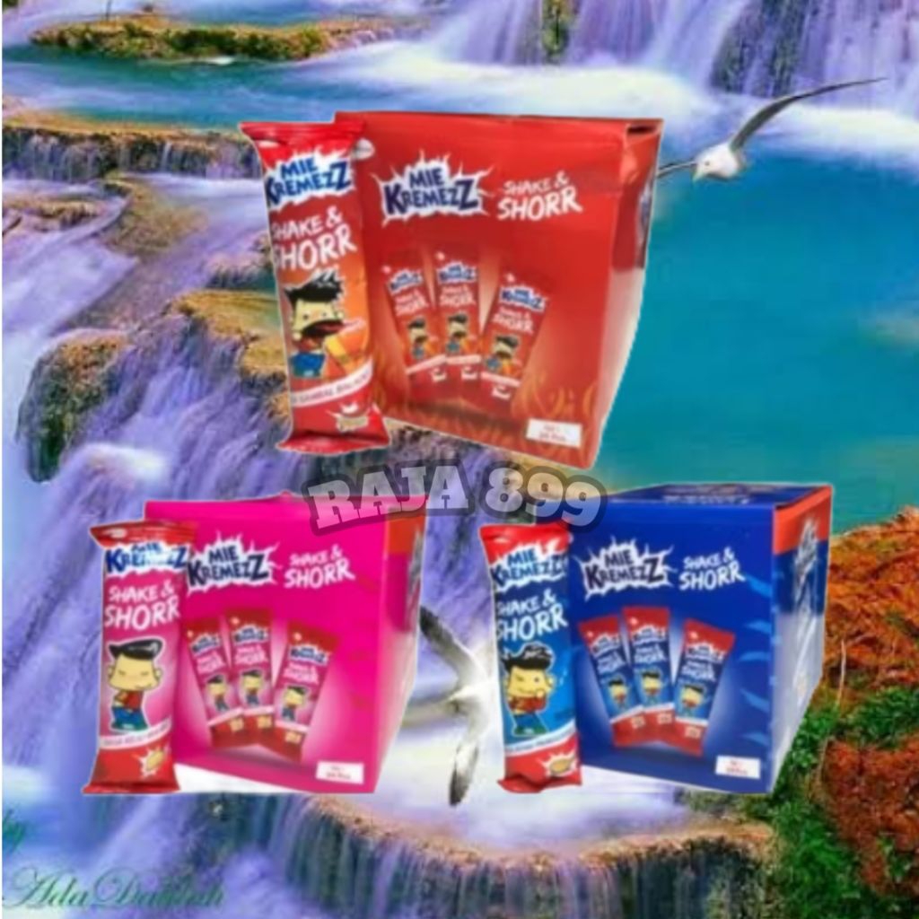 

MIE KREMEZZ SHAKE AND SHORR BOX ISI 20 PCS X 16GR | MIE KREMES SHAKE AND SHORR