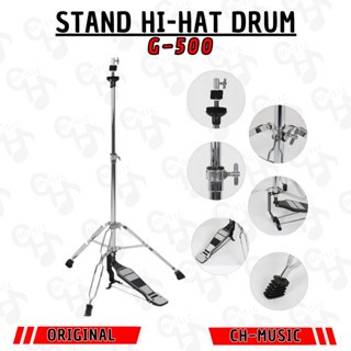 Stand Cymbal Hi-Hat Bagus Stand HiHat Besi Besar HIHAT Stand Import Hi Hat Stand Double Bracket.