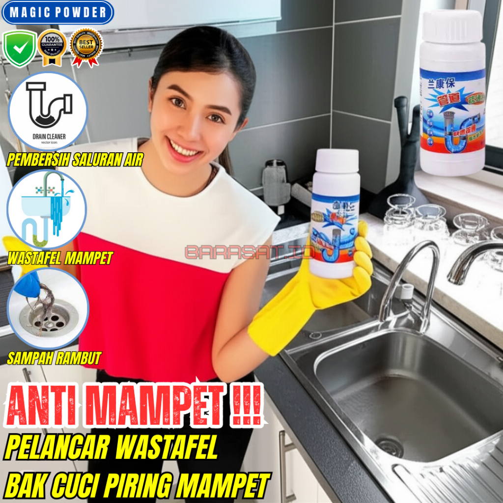 serbuk pembersih wc mampet bubuk anti sumbat dengan bahan aktif penghancur sumbatan saluran air