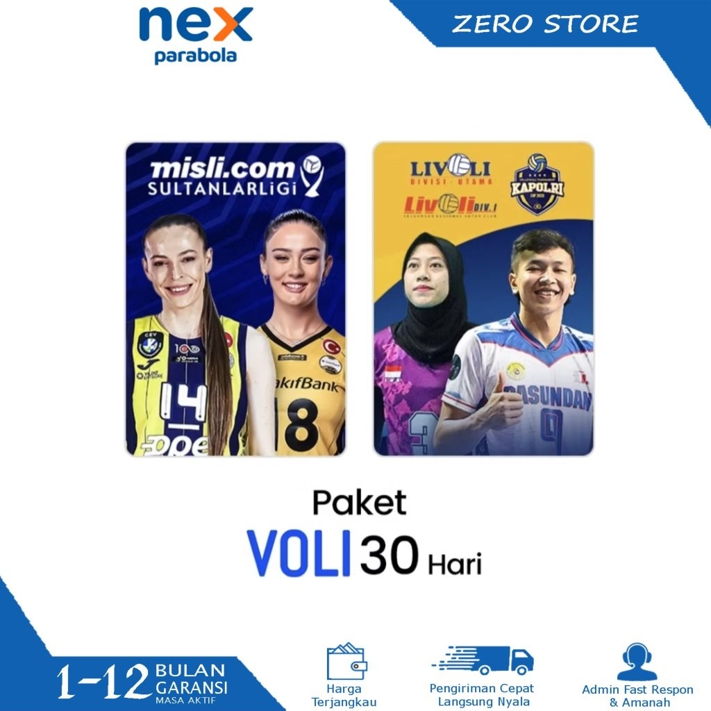 Paket Voli Nex Parabola Paket 3001 Paket Voli KVision Paket Bola Voli 30 HR