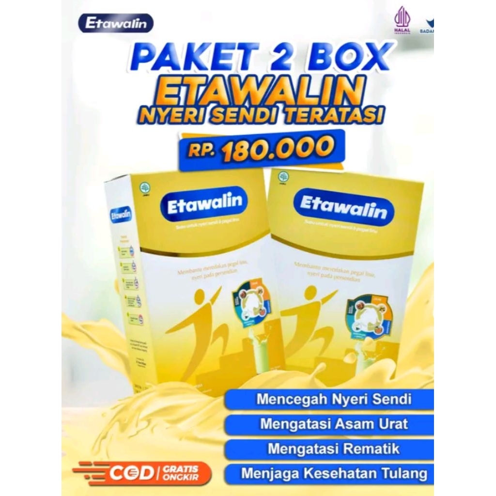 

Etawalin 2 Box - Susu Kambing Etawalin Asli Original Atasi Nyeri Sendi dan Tulang