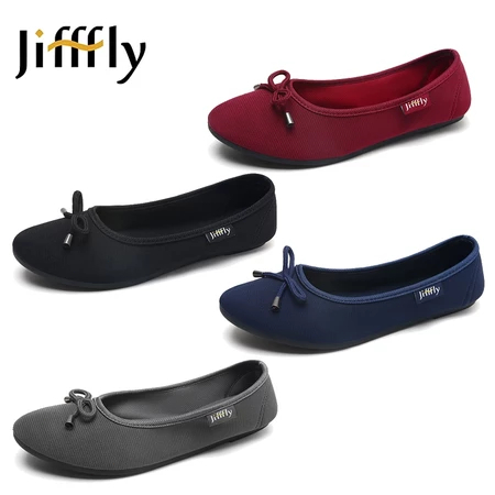 JIFFFLY flat shoes wanita Sepatu Kerja Wanita sepatu flat casual Sepatu Kerja sepatu balet wanita