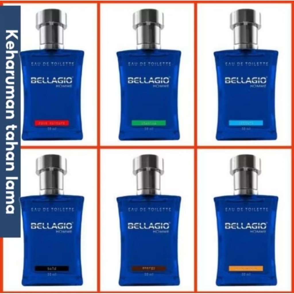 BELLAGIO PERFUME EAU DE TOILETTE 50ML (PARFUM BOTOL KOTAK 50 ML BELLAGIO)