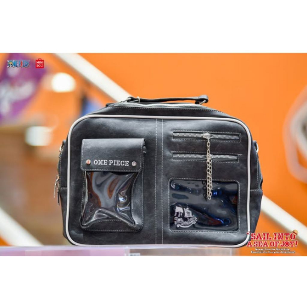 Miniso One Piece Collection 3 Plush Metal Keychain Backpack