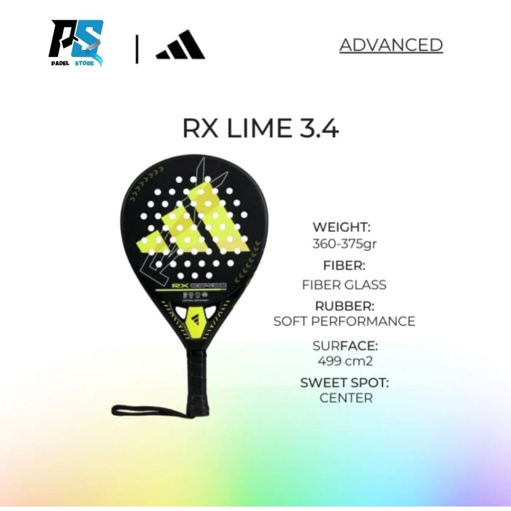 ADIDAS RX LIME 3.4 PADEL RACKET | RAKET PADEL RAKET ADIDAS