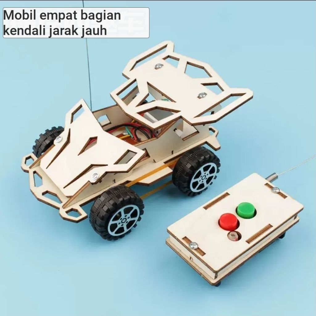 NEW DIY MOBIL TAMIYA 4 WD REMOTE CONTROL | MAINAN RAKITAN EDUKATIF | INCLUDE BATERAI