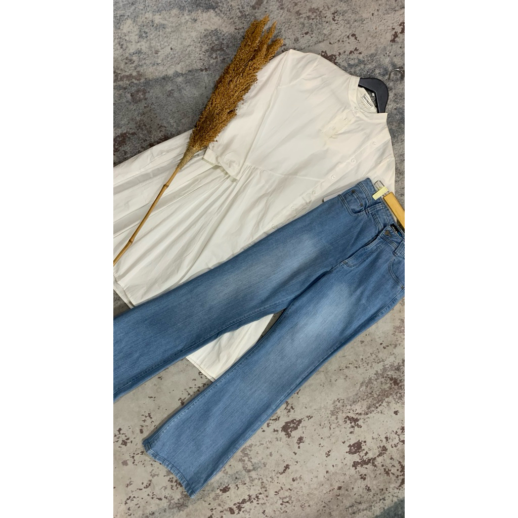 1 set tunic wanita & cutbray by vivo jeans