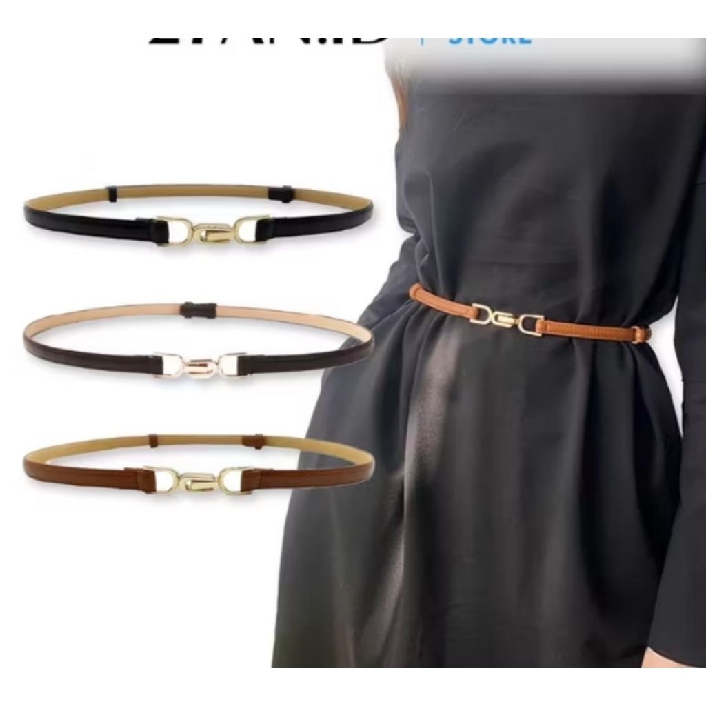ikat pinggang kulit kekinian/belt wanita/belt plur