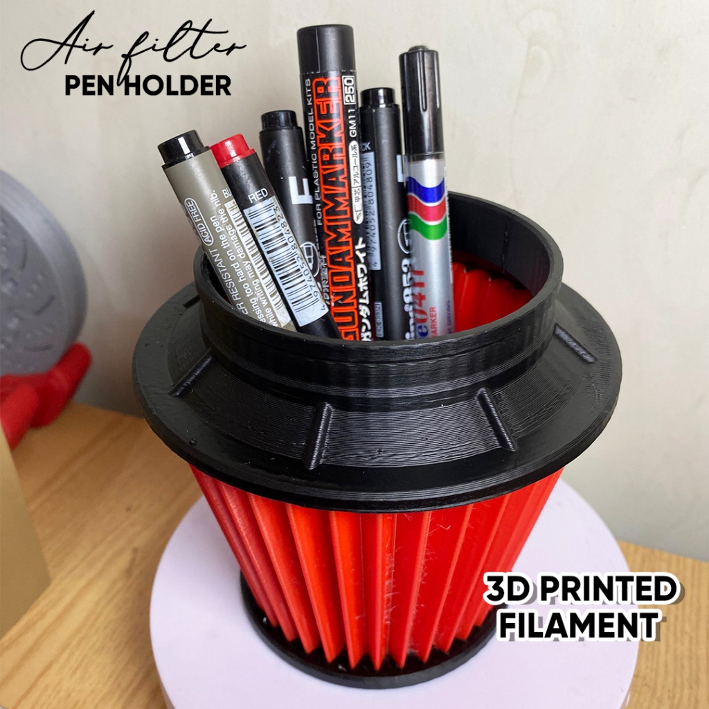 

Pen Holder Model Air Filter / Tempat pensil air filter /Hiasan Desktop Racing