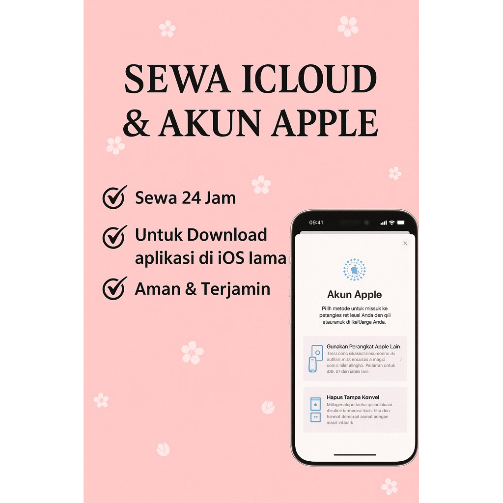 SEWA ICLOUD & AKUN APPLE